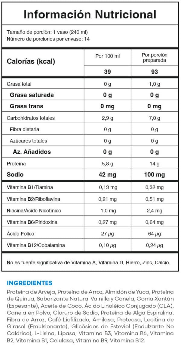 PROTEIN ACTIVE FIT - VAINILLA Y CANELA